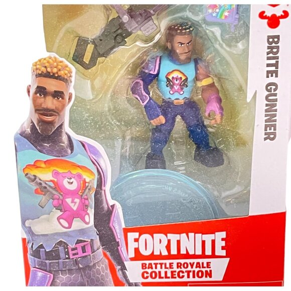 Forte Nite Action Figures Lot 2 Rabbit Raider Brite Gunner Battle Royale New - Picture 6 of 7